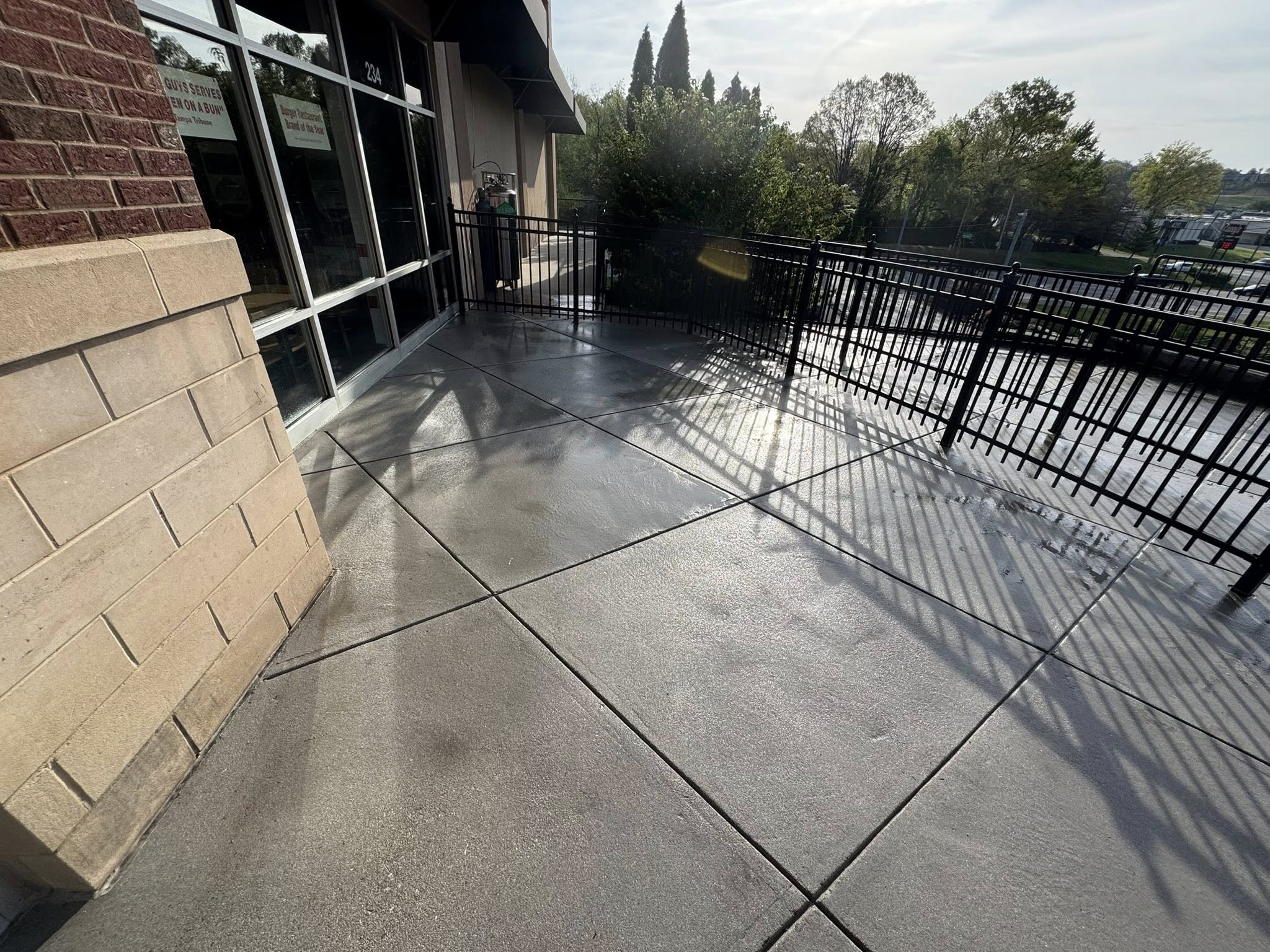 Knox County patio after professional patio washing